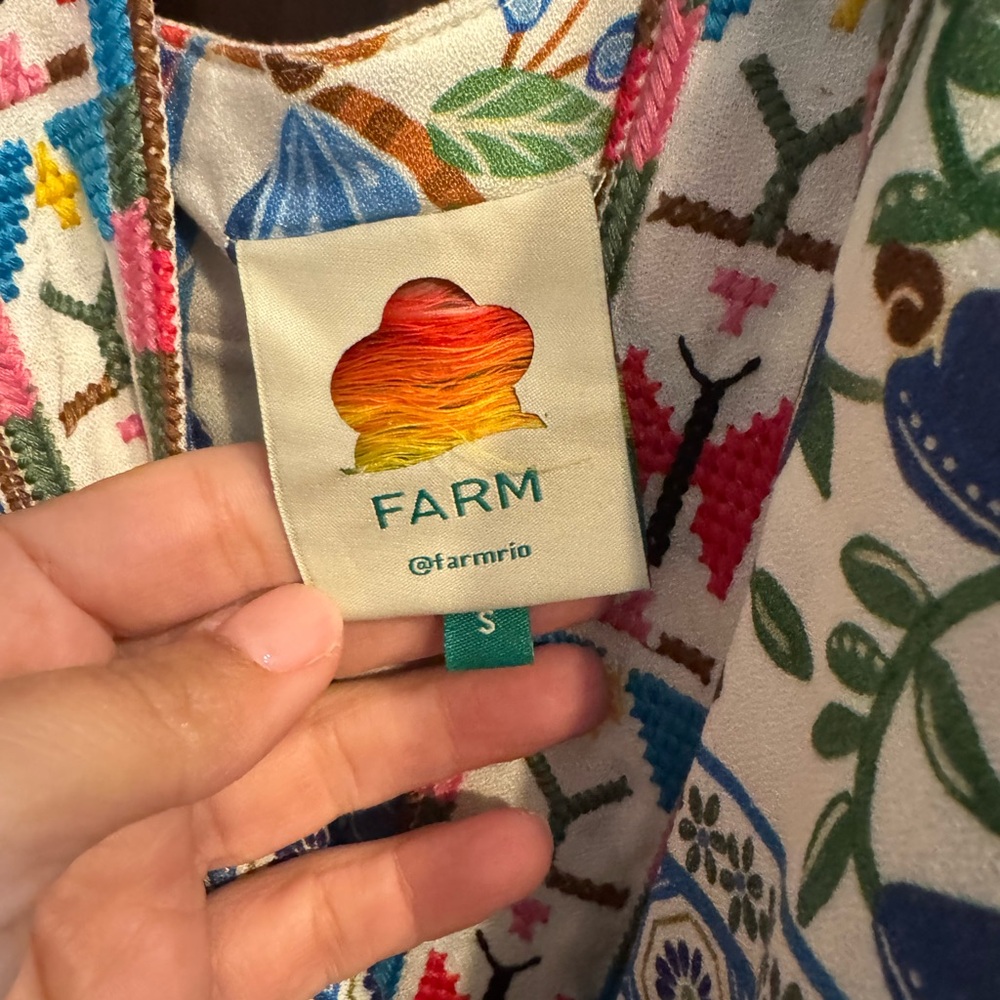 FARM Rio Colorful Embroidered Dress